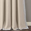 Rosalie Rod Pocket Light Filtering Window Curtain Panels - Lush Décor - 4 of 4