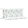 VidaXL Garden Bench Cushions 2pcs Leaf Pattern 47.2"x19.7"x2.8" Fabric - 2 of 4