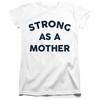 Women's Strong As A Mother Lights T-Shirt White X Large - 4 of 4
