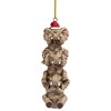 Design Toscano See, Speak, Hear No Evil Elephant Holiday Ornament - 3 of 4