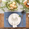 DII Ribbed Solid Placemat Set 6 Piece, Stonewash Blue, 13x19" - 3 of 4