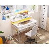ODK 40 Inch Small Computer Desk with 3 Drawers and USB Power Outlets - 2 of 3