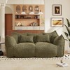 AENKYO Oversized Chenille Bean Bag Chair for Two People, Handle & Armrests - Large Lounger for Living Room, Gaming & Reading & Watching TV - 2 of 4