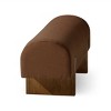 Maven Lane Juno Contemporary Fabric Wooden Bench - 3 of 4