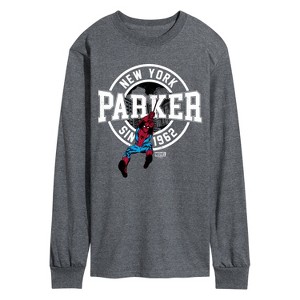 Men's - Marvel - Spider-man Peter Parker Long Sleeve Graphic T-Shirt - 1 of 3
