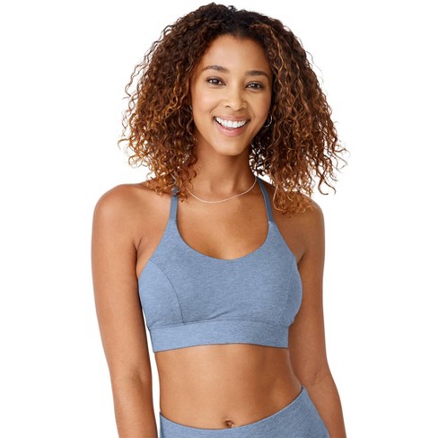 Jockey Women's Low Impact T-back Sports Bra L Dusk Blue Heather : Target