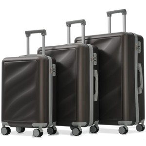 FURNIinspire Bag And Luggage Sets Travel Luggage Set Suitcase Set, 3 Piece Hard Shell Suitcases, Lightweight Suitcase, Multicolored, 11.4"*20.1"*29.1" - 1 of 4