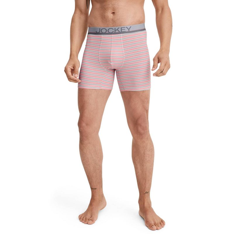 Jockey Men's Casual Cotton Stretch 6" Boxer Brief - 3 Pack, 2 of 4