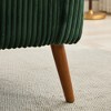 UPHA 50 in.-L Modern Loveseat Couch Sofa with Corduroy Fabric Upholstered and Wooden Nature Legs - 3 of 4