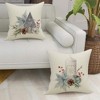 Christmas Pillow Covers 18x18 inch Set of 4 Candi Garland Farmhouse Decorative Throw Pillow Cover - 4 of 4
