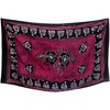 LA LEELA Men's Bath Trunk Summer Sarong Wrap One Size Fuscia Floral Hibiscus - 3 of 3