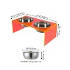 THE LICKER STORE Keaton Modern Acrylic Rectangular Elevated Pet Feeder - 4 of 4