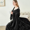 Aoibox Fleece Blanket Black Throw for Couch & Bed, Luxury Plush Cozy Fuzzy Blanket, Super Soft Warm Lightweight Throw for Travel Camping - 4 of 4