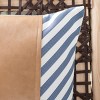 Endra Pillow - Navy/White/Tan - 18"X18" - Safavieh - 4 of 4