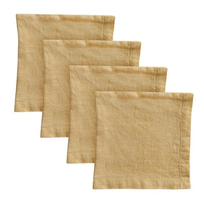 Split P Gold Linen Napkin Set of 4