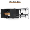 Aheaplus Wall Cabinet with Hanging Rods, Laundry Cabinet with Shelves, Reversible Cabinet with Door & Shelf Tower - 2 of 4