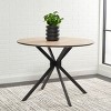 Rixley Dining Table - Natural/Black - Safavieh - image 2 of 4