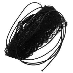 Unique Bargains Lace Bow Pattern Adjustable choker necklace Wrap around wrist bracelet 1 Pc - 1 of 4