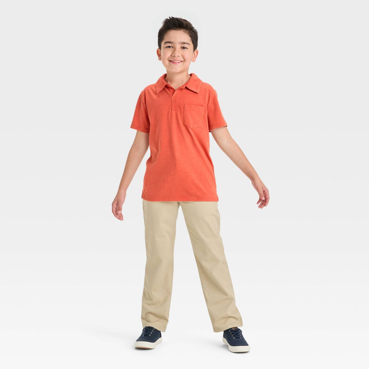 Boys Short Sleeve Polo Shirt - Cat & Jack™ - thumbnail 6