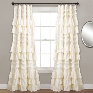 Home Boutique Kemmy Window Curtain Panel Ivory 52X84 - 1 of 1