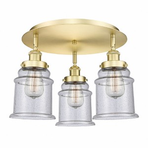 Canton - 3 Light Flush Mount In Industrial Style-10.75 Inches Tall and 17.75 Inches Wide - 1 of 1