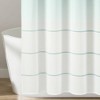 Ombre Embroidery Tassel Yarn Dyed Cotton Shower Curtain - Lush Décor - 4 of 4
