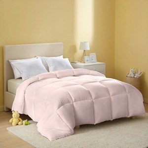 Sevobal Quilts Extra Large Plump Thick Duvet - Winter Enhanced Warmth with Skin-Friendly Comfort Premium Christmas Gift Selection, Pink, 120"*120"*1" - 1 of 4