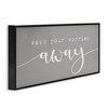 Stupell Industries Wash Your Worries Away Phrase, 30" x 13" - 3 of 4