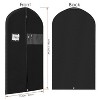 Mber 5-Pack 40" Garment Bags For Travel, Slim Zipper Suit Bag Travel, Garment Bags For Hanging Clothes with Clear Card Slot, Black - 2 of 4