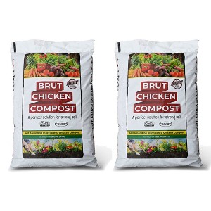 Brut Organic Chicken Compost Nutrient-Rich Garden Fertilizer - 1 of 4