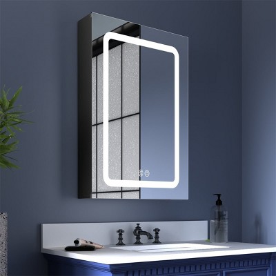 Exbrite Led Light Mirrored Medicine Cabinet, Right Open : Target