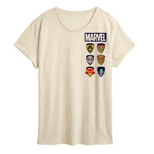 Women's - Marvel - Guardians Icons Short Sleeve Graphic T-Shirt - 1 of 3