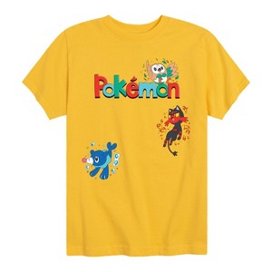 Boys' - Pokémon - Gen 7 Rowlet, Popplio, Litten Short Sleeve Graphic T-Shirt - 1 of 4