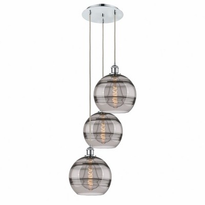 Rochester - 3 Light Cord Hung Multi Pendant In Industrial Style-35.63 Inches Tall and 16.5 Inches Wide
