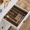 LunaLulinlk Acacia Wood Silverware Organizer Expandable Storage Drawer Organizer for Kitchen,8 Slot - 4 of 4