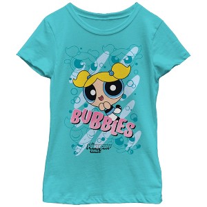 Girl's The Powerpuff Girls Bubbles T-Shirt - 1 of 3