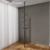 Vynxaria Black Adjustable Clothes Drying Rack - Indoor Tension Rod Organizer - 2 of 4