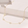 Pure Collection by Ross-Simons 3-3.5mm Cultured Pearl Flower Station Necklace in 14kt Yellow Gold - 3 of 4
