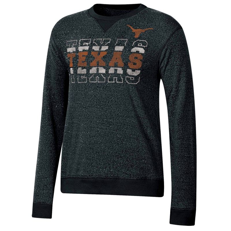 NCAA Texas Longhorns Women&#39;s Crew Neck Fleece Sweatshirt, 1 of 4