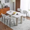 Christopher Knight Home Atrass Upholstered Dining Chair with Metal Legs (Set of 4) - 2 of 4