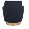 CAVINAS Modern Swivel Barrel Accent Chair, Round Barrel Chairs with Gold Stainless Steel Base, for Living Room Bedroom - 4 of 4