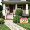 Big Dot of Happiness Tropical Christmas - Beach Santa Holiday Party Yard Sign Lawn Decorations - Mele Kalikimaka Party Yardy Sign - 3 of 4