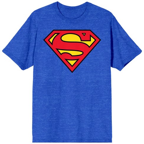 Superman Logo Men s Royal Heather T shirt 3xl Target