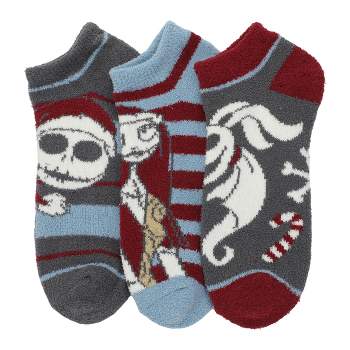 Adult The Nightmare Before Christmas Ankle Socks 3-Pack - Spooky Style for Your Feet