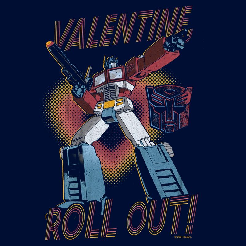 Boy's Transformers Optimus Prime Valentine Roll Out! T-Shirt, 2 of 5