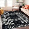 World Rug Gallery Bohemian Lines Indoor Area Rug - 2 of 4