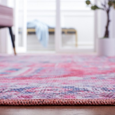 Serapi Navy and Red Hand-Knotted Wool Area Rug - 6'7" x 9'