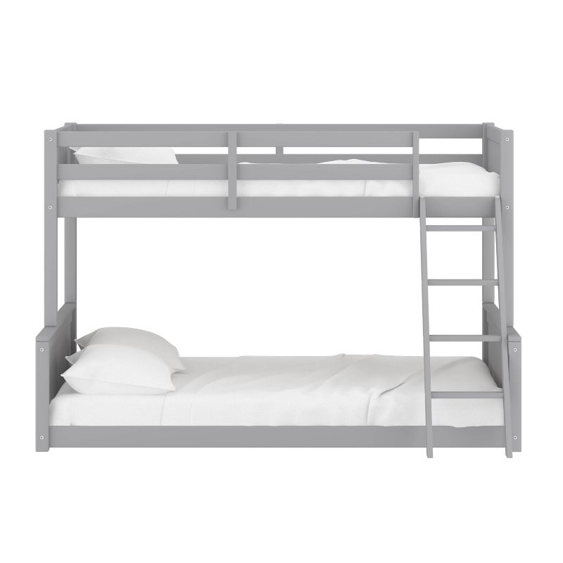 Twin Over Full Capri Wood Kids&#39; Bunk Bed Gray - Hillsdale Furniture, 4 of 16