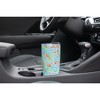 Elanze Designs 20 oz Stainless Steel On the Go Insulated Travel Tumbler With Push Top Lid, Rainbow Cheetah Leopard Print Sky Blue - 3 of 4