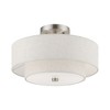 Livex Lighting Meridian 2 - Light Semi-Flush Mount in  Brushed Nickel - 2 of 4